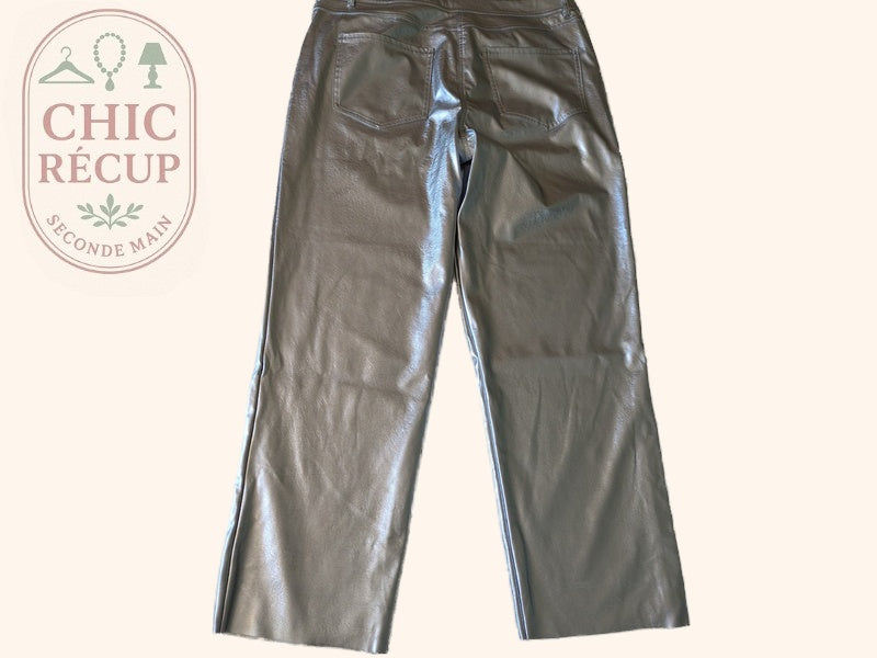 Pantalon Large New Look - 44 - Argenté - Brhal-135
