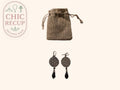 Boucle D'oreille Sans Marque - M - Noir/argenté - Lubel-48