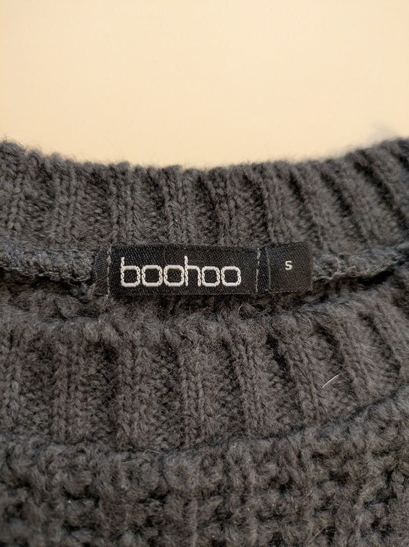 Robe D'hiver Boohoo - S - Gris - Vabar-04