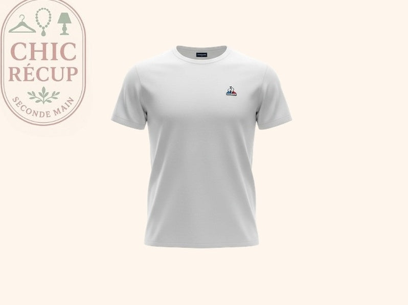 T-shirt Le Coq Sportif - M - Blanc - Qubur-01