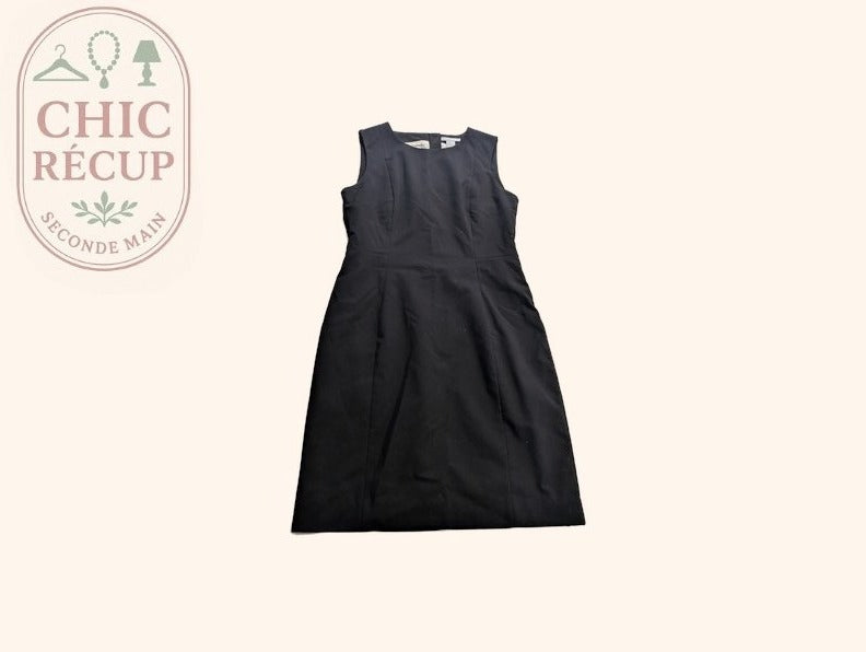 Robe H&m - 40 - Noir - Robe fourreau sans manches