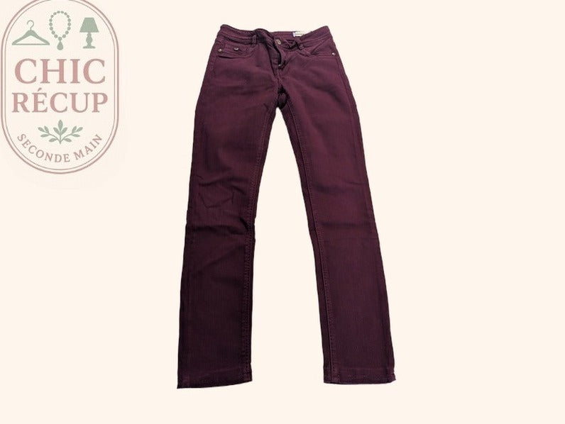 Jeans skinny Kaporal - 38 - Bordeaux - W28 L32