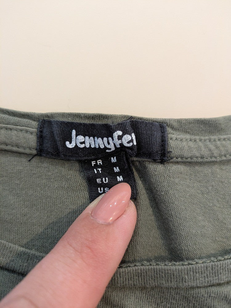 t-shirt Jennyfer kaki taille M