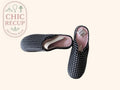 Pantoufles Isotoner - 37 - Noir - Pied-de-poule