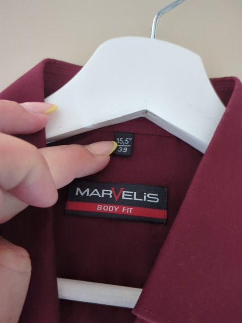 Chemise Unie Marvelis - M - Bordeaux - Saaug-68