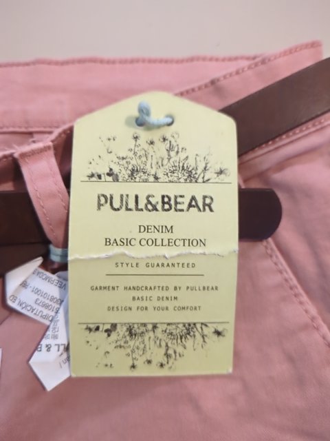 Pantalon Droit - Pull & Bear - Fr 38 - Rose - Chiou-09