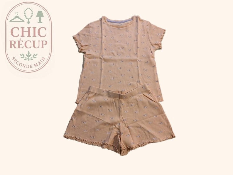 Pyjashort Kiabi - 10 ans - Pêche - Imprimé