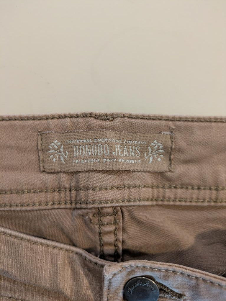 Jeans Droit Bonobo - Kaki Marron - Qubur-116
