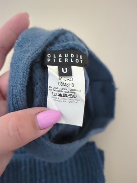 Bonnet Claudie Pierlot - Uniq size - Bleu - Micro