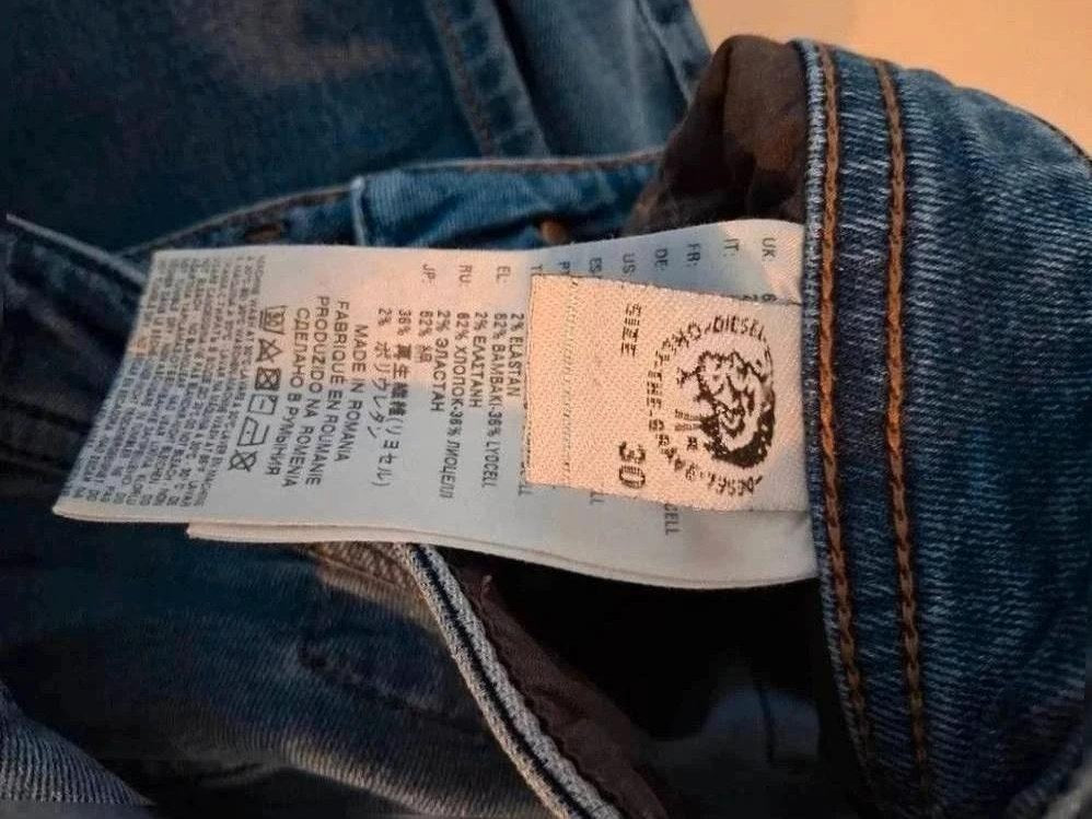 Jeans Coupe Droite Diesel - M - Bleu - Ayzan-3