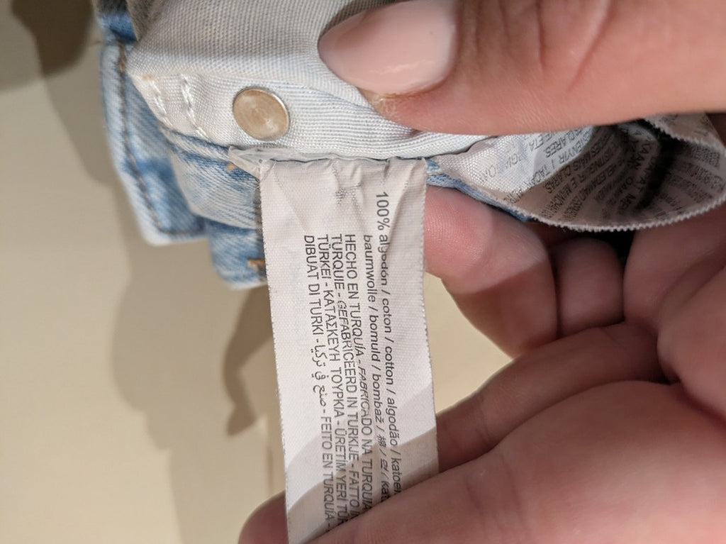 Jeans Troué Zara - S - Bleu Clair - Amfat-24