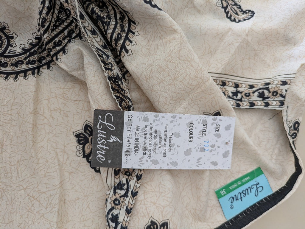 Tunique Lustre - 36 - Crème - Kaftan Paisley