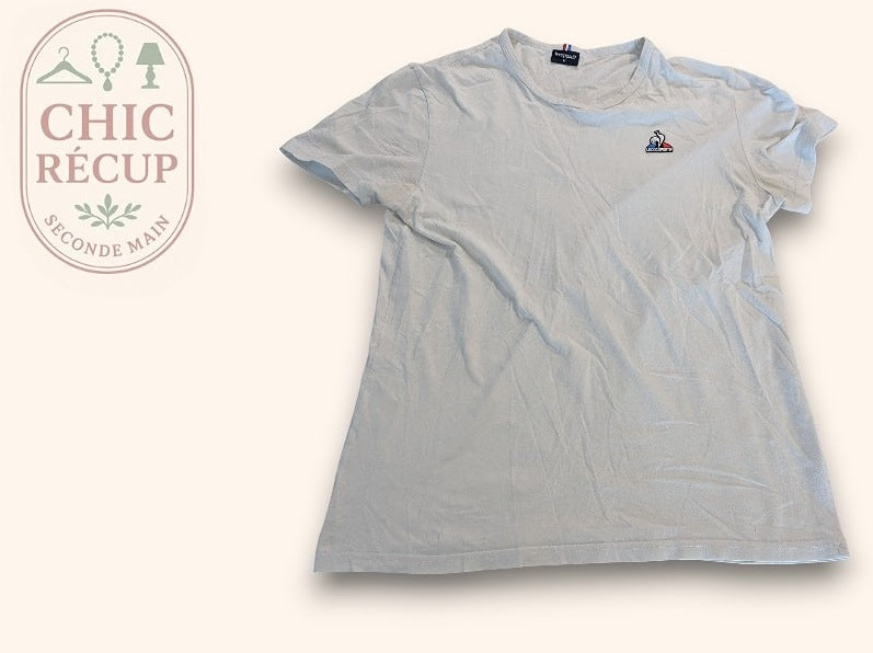 T-shirt Le Coq Sportif - M - Blanc - Qubur-01