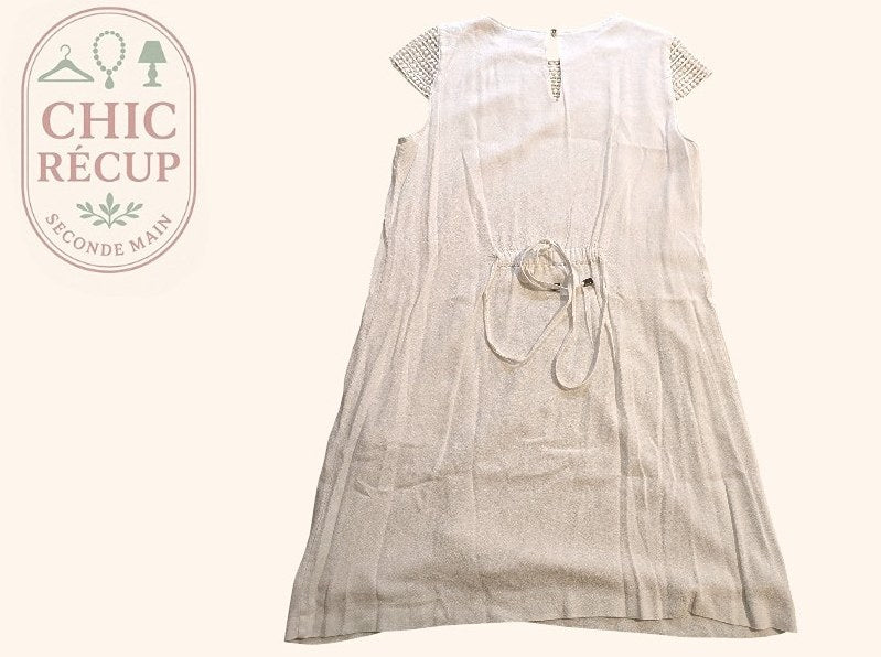 Robe Midi Zara - L - Blanc - Paval-48