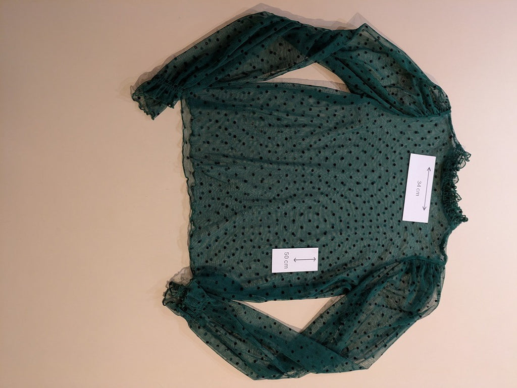 Blouse Manches Longues Pimkie - Xs - Vert Foncé - Lépas-6