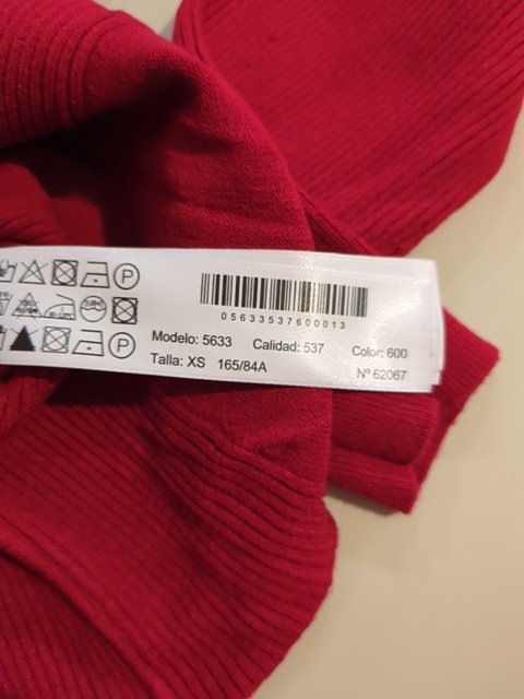 Pull D'hiver - Massimo Dutti - Xs - Rouge - Sthas-34