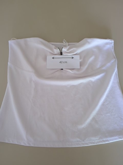 Top tube Kiabi - Xl - Blanc - Zip