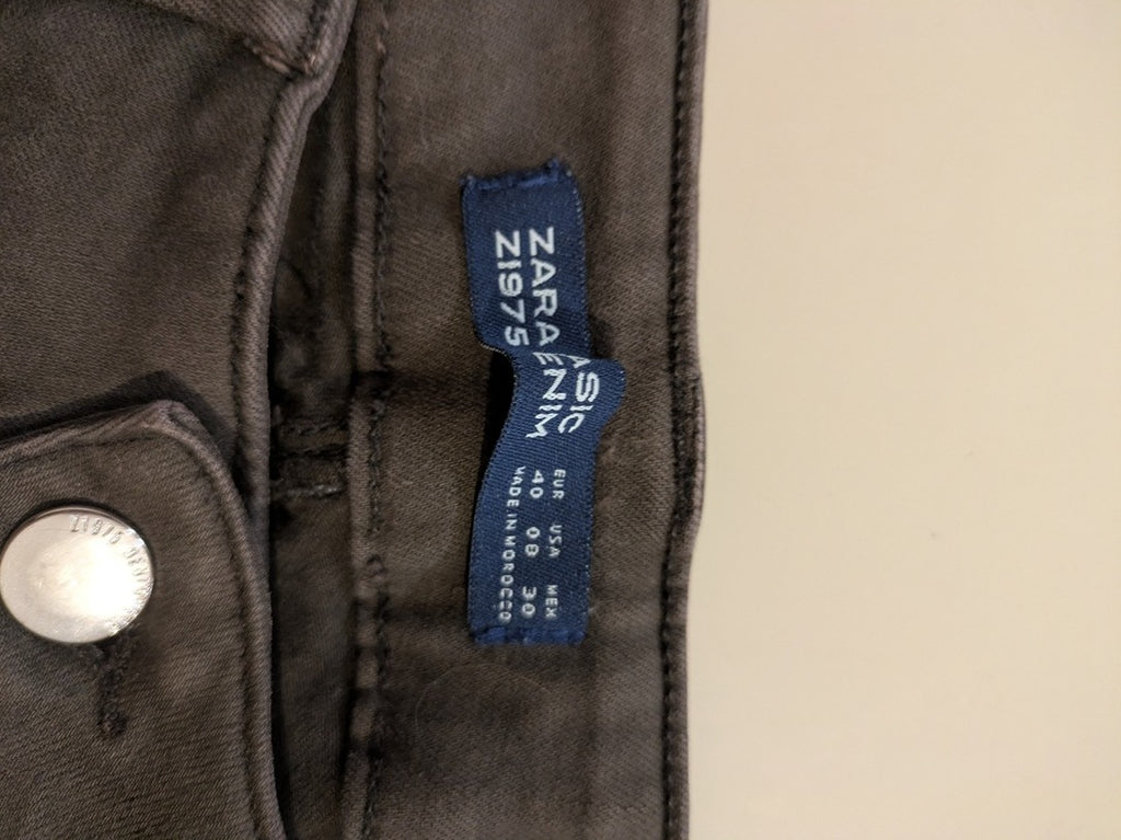 Jeans Skinny Zara - 40 - Marron - Paval-55