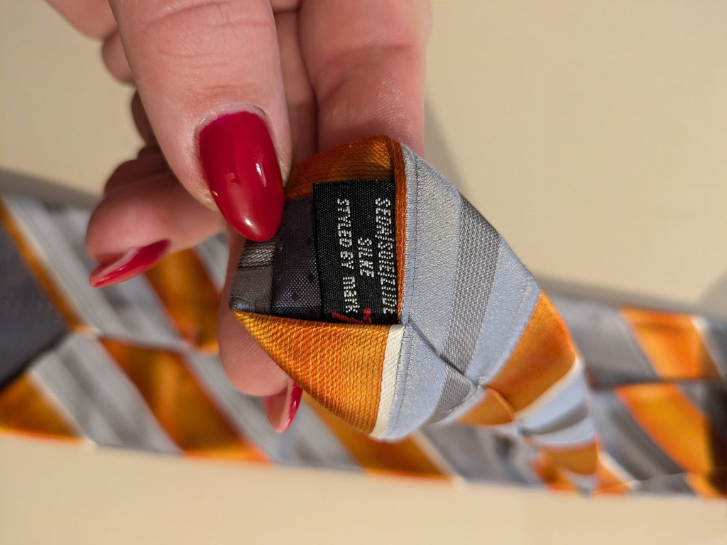 Cravate Sans Marque - Taille Unique - Orange - Phleg-31