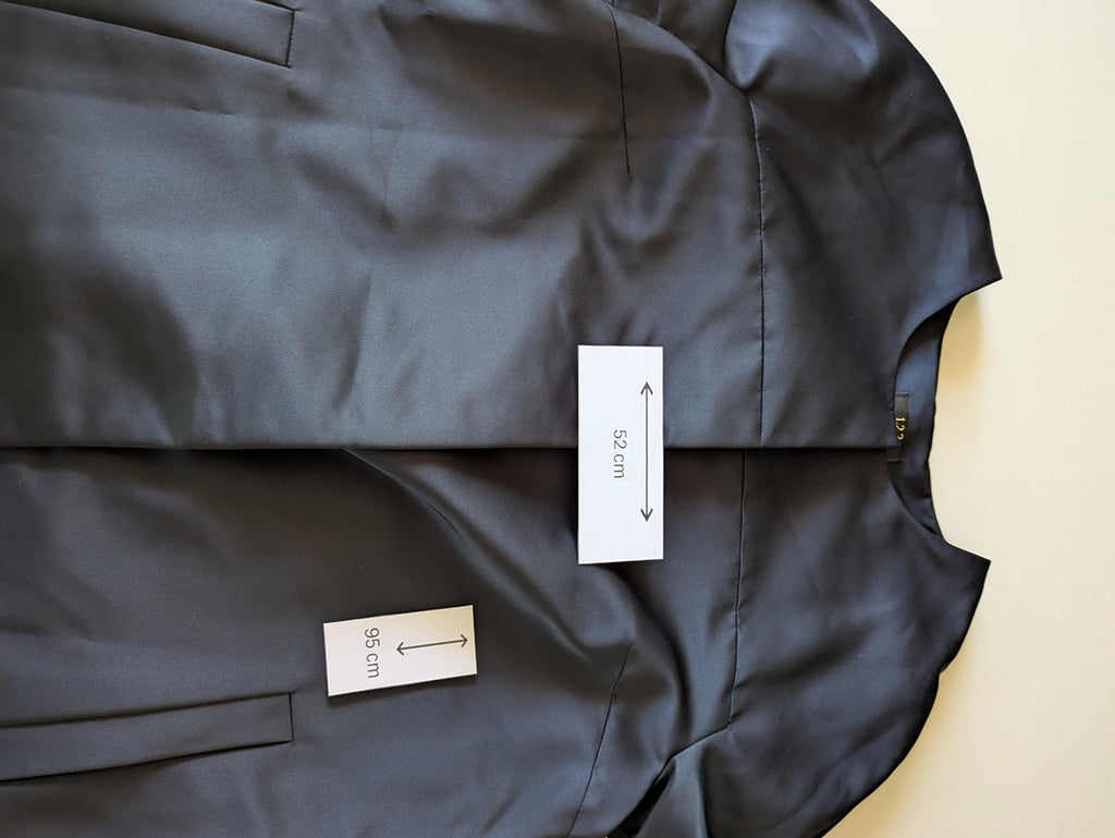 Manteau 1.2.3 - 40 - Navy - Col Rond Satiné
