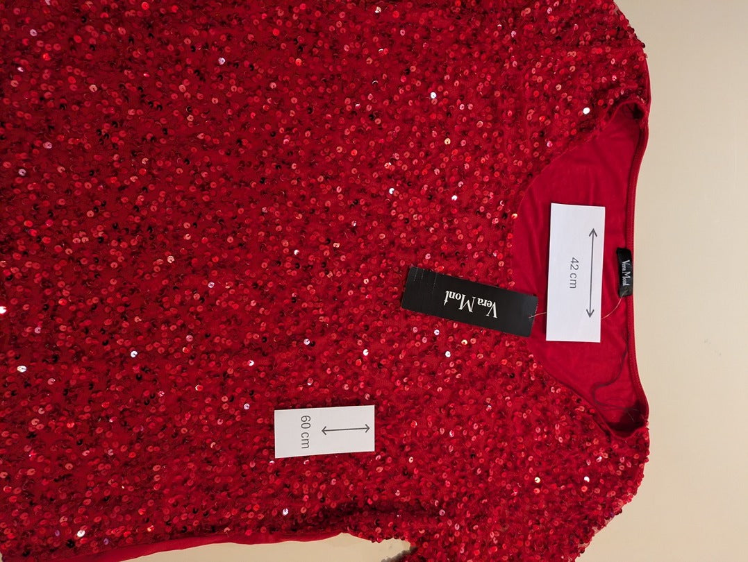 Blouses Manches Courte Vera Mont - 46 - Rouge - Labag-81