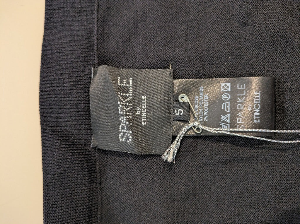 Jupe Midi Etincelle - Xl - Noir - Labag-261