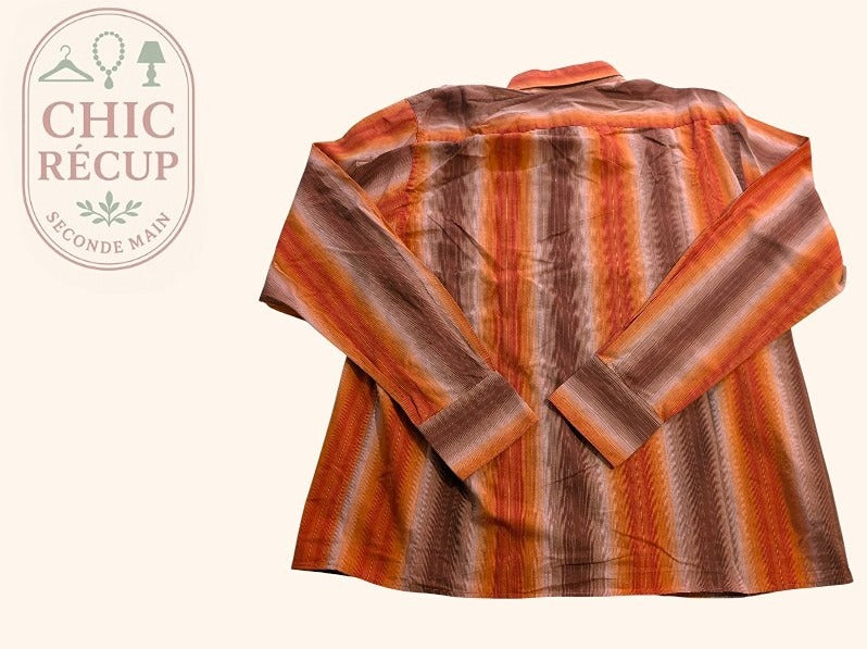 Chemise À Carreaux Brice - S - Orange - Shbad-68