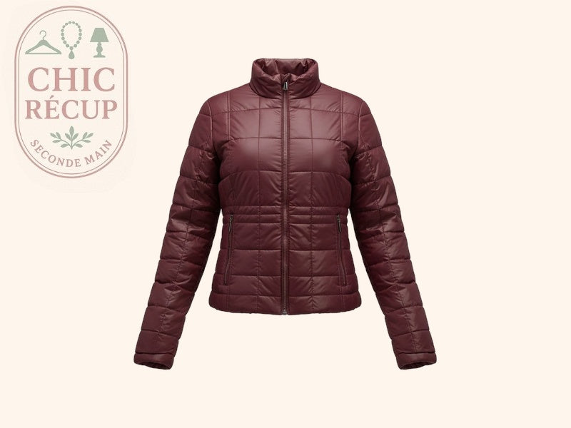 Veste Matelassée Geox - Xl - Bordeaux - Labag-195