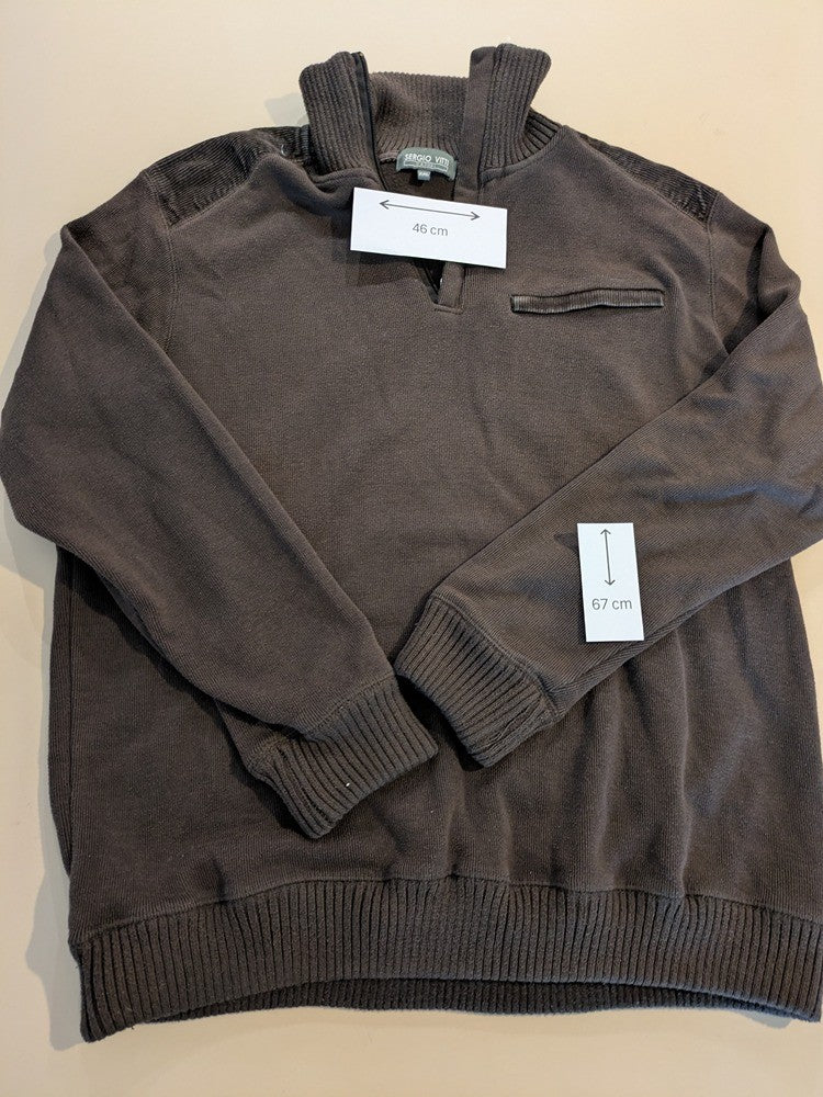 Pull à Col Roulé Sergio Vitti - Xxl - Marron - Qubur-23