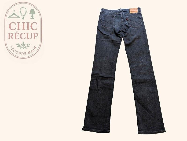 Jeans Coupe Droite Levi's - M - Marine - Grdec-19