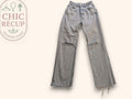 Jeans Troué Zara - S - Bleu Clair - Amfat-24