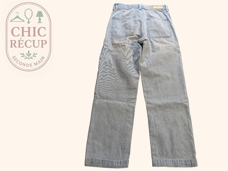 Jeans Droit Esprit - 36 - Bleu Clair - Ancuv-4