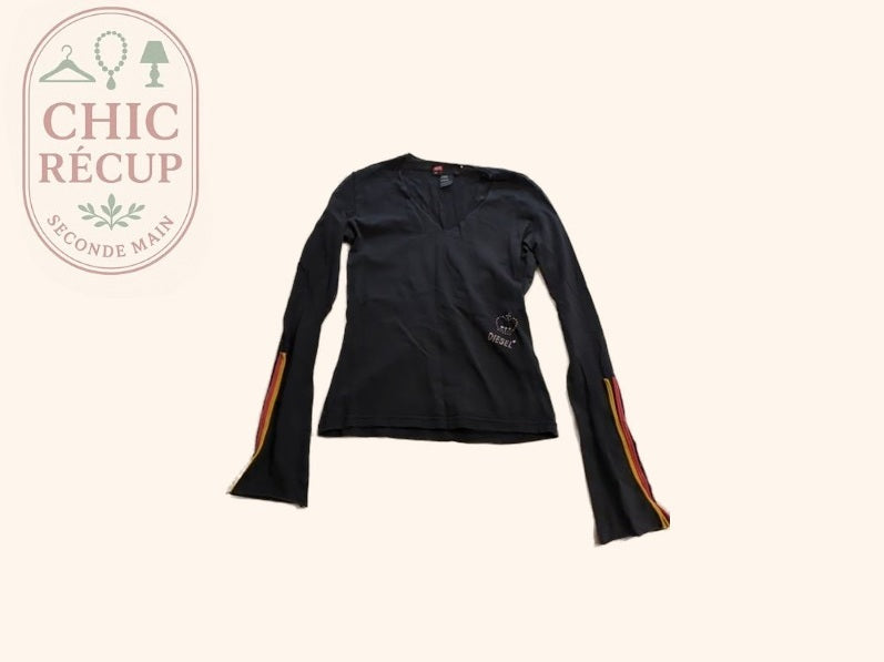 Haut manches longues - Diesel - S - Noir - 00ecala0031
