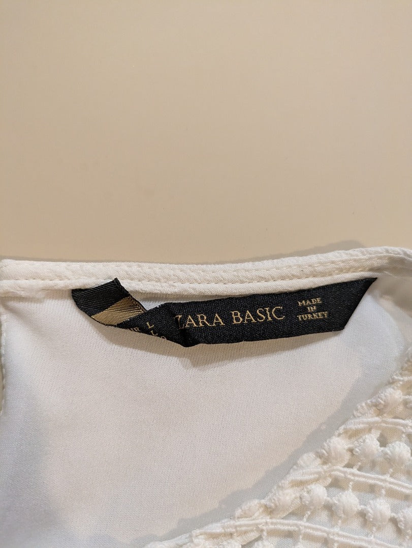 Robe Midi Zara - L - Blanc - Paval-48