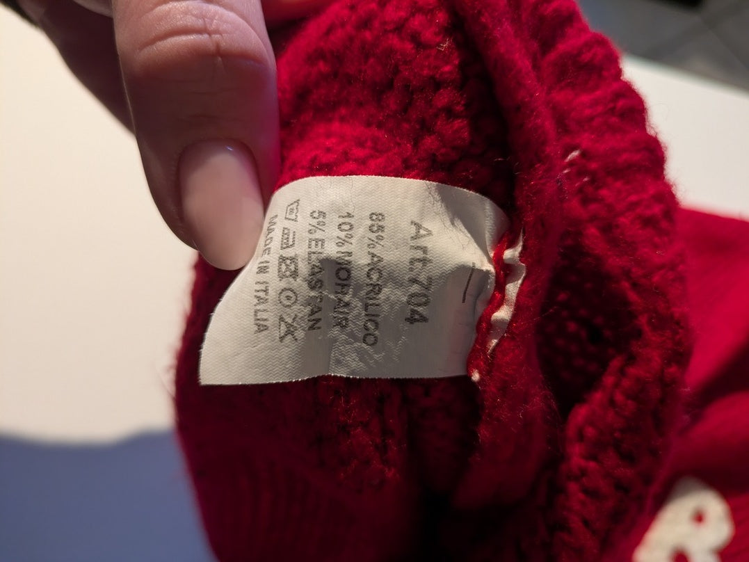 Pull D'hiver Made In Italy - Xl - Rouge - Lubel-43
