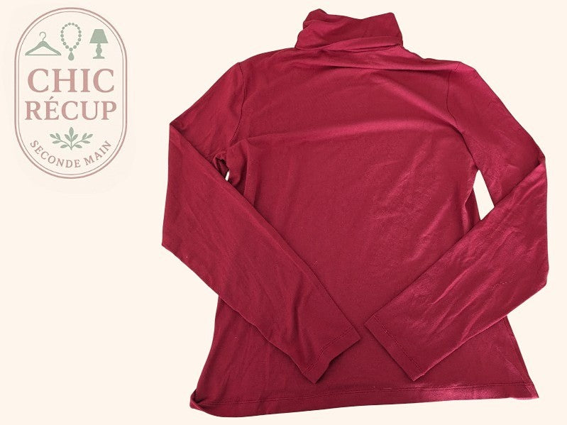 Pull Col Roulé - Cerutti - Xl - Rouge - Labag-58