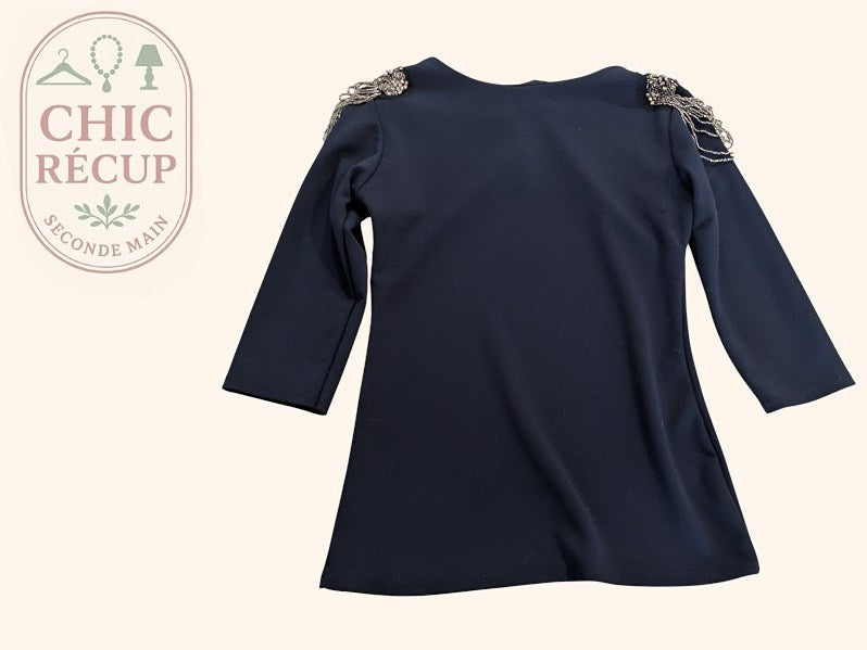 Blouse Made In Italy - M - Marine - Anbou-16