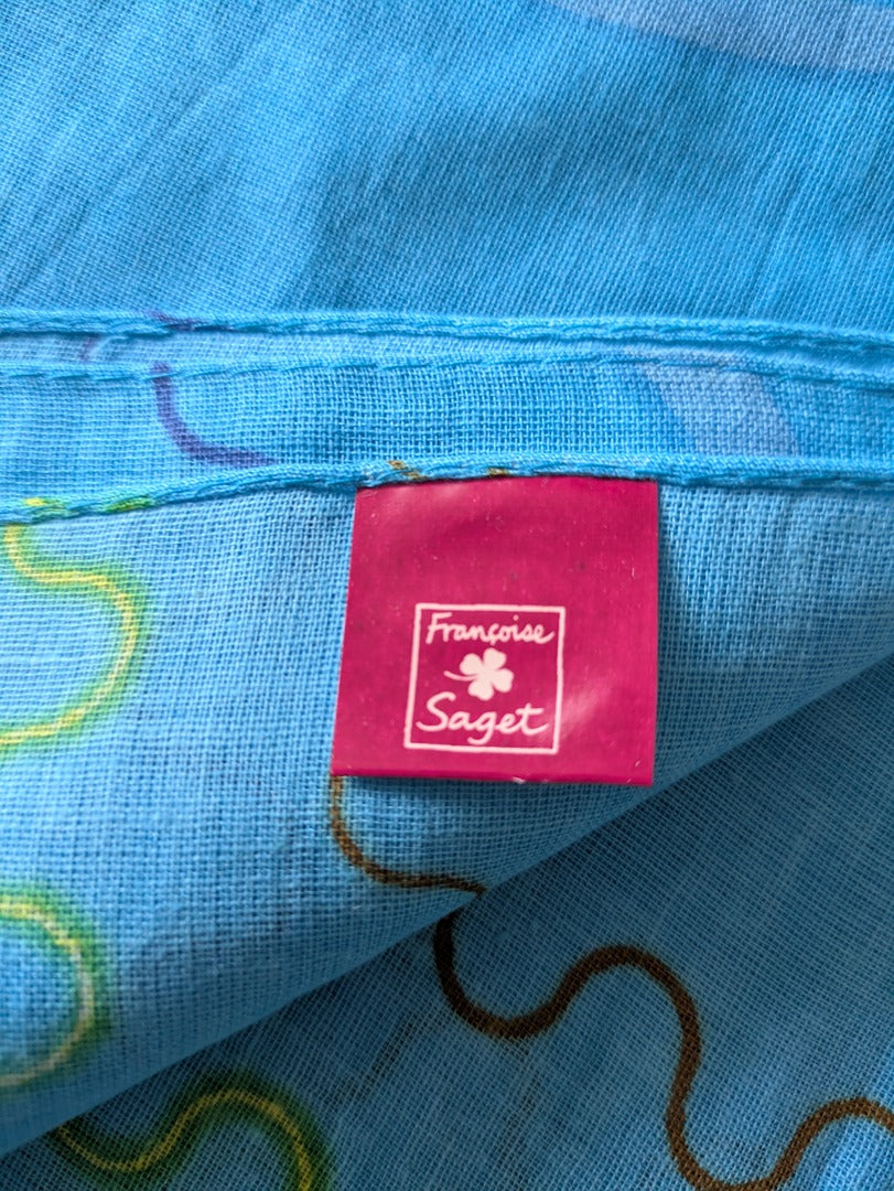 Châle Francoise Saget - Xl - Bleu - Lb2779