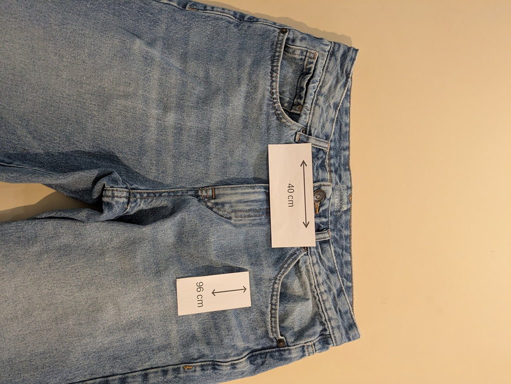 Jeans Coupe Droite Benetton - L - Bleu Clair - Audeb-91