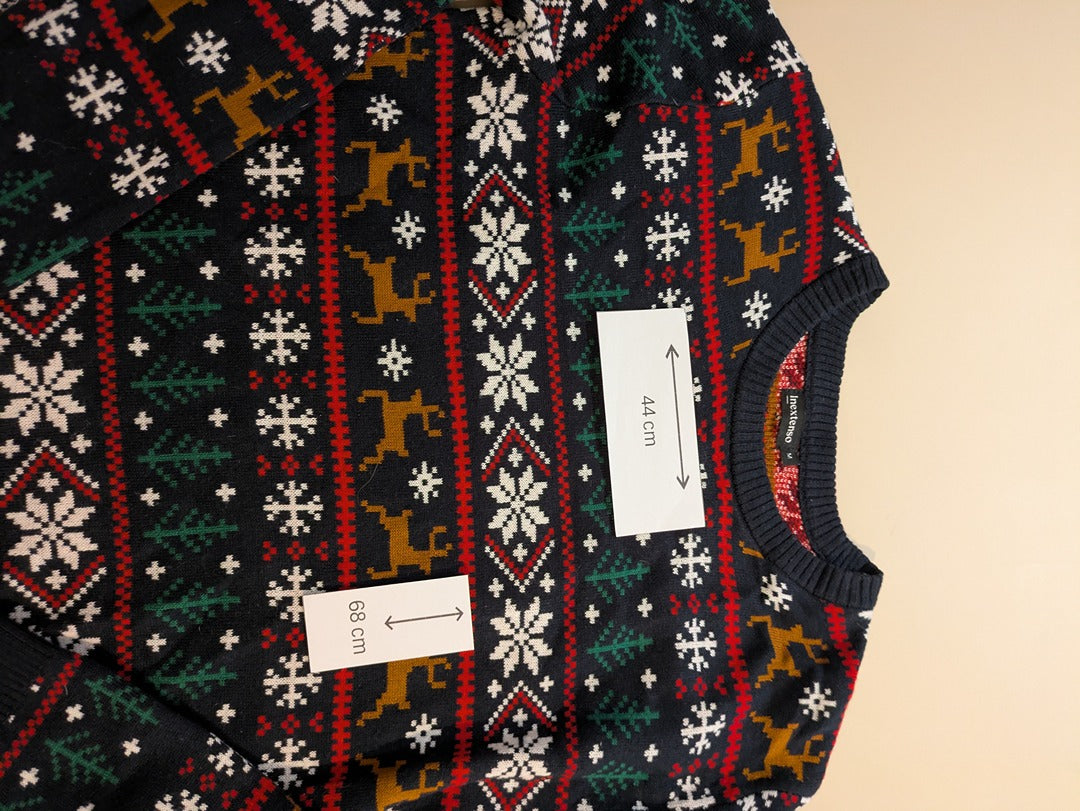 Pull de Noël Inextenso - M - Bleu marine - Rennes