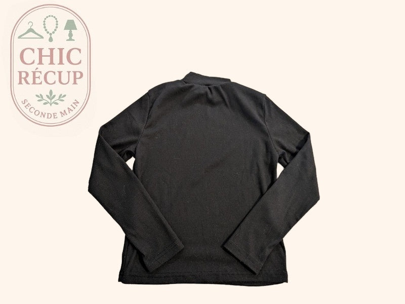Chemise Manche Longue Shein - 9 Ans - Noir - Audeb-52