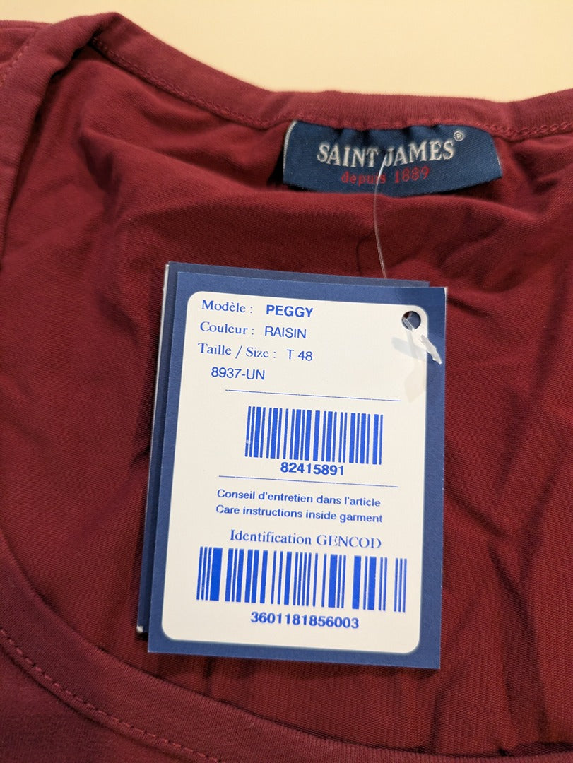 Blouse Saint James - Xl - Bordeaux - Labag-234