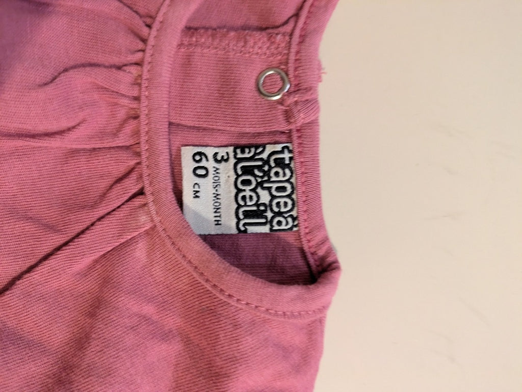 Pull Tape À L'œil - 1-3 Mois / 56 Cm - Rose - Lacan-3