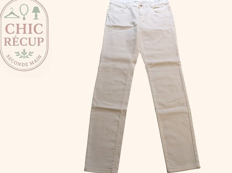 Jeans Skinny Zara - 42 - Blanc - Paval-62