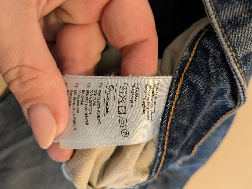 Jeans droit H&m - 30 - Bleu - Conscious & Denim