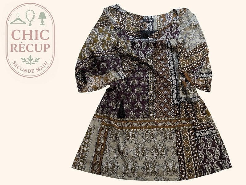 Robe Casual Morgan - L - Marron - Codia-10
