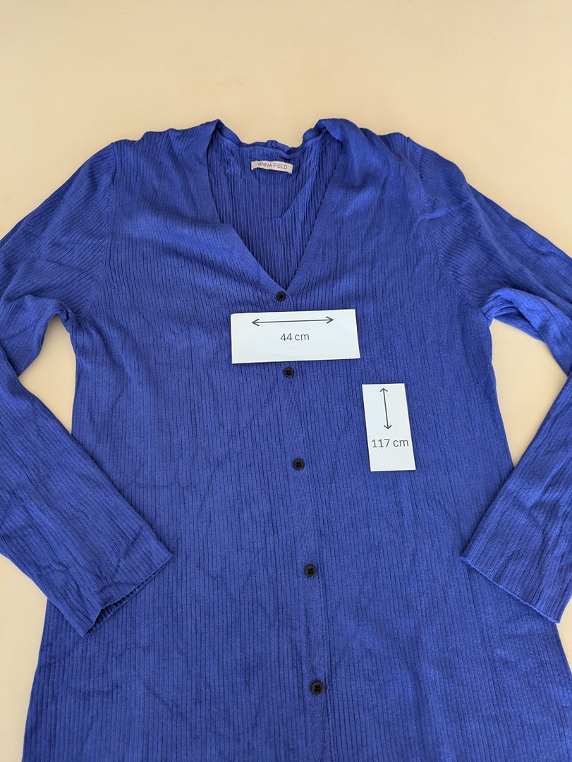 Robe Anna Field - M - Bleu - Robe longue boutonnée