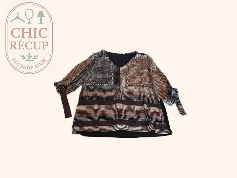 Blouse - Punt Roma - M - Noir - Sasch-34