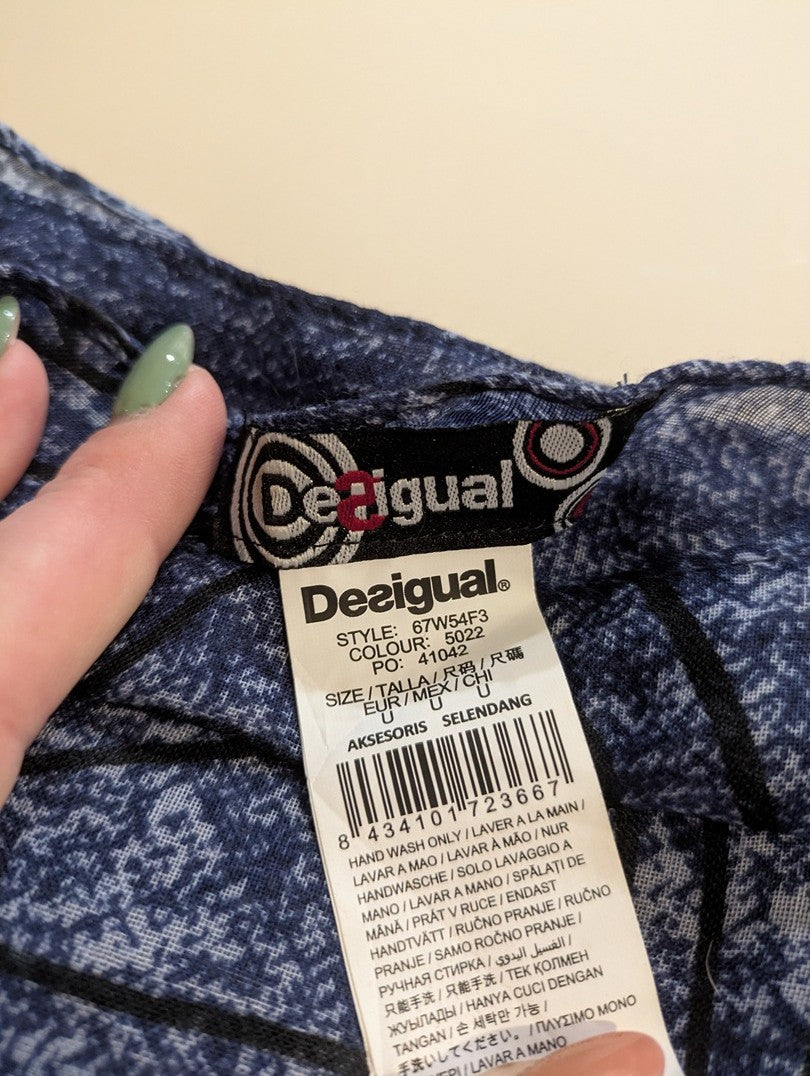 Écharpes Et Châle Desigual - M - Bleu - Mache-32