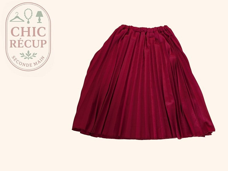 Jupes Midi Sans Marque - S - Bordeaux - Olhat-53